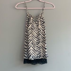 Leopard Tank w/ lace bottom
